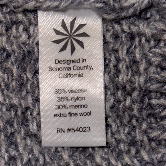 Athleta Borealis Oversized Cowl Neck Rib Knit Merino Wool Sweater - Picture 7 of 8